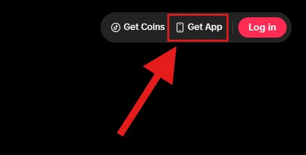 getapp button on tiktok site